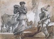 Claude Lorrain Dance (mk17) oil on canvas